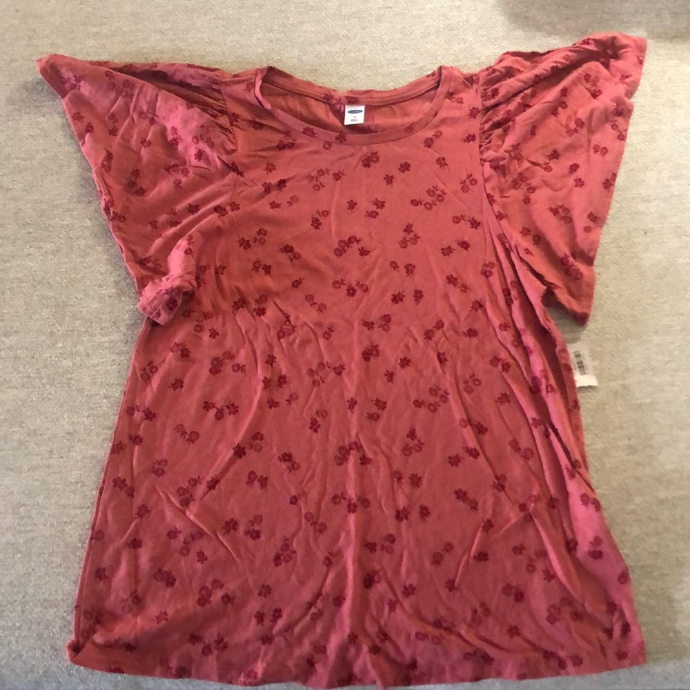 Pink floral top